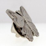 PinMart's Antique Silver Butterfly Animal Lover Lapel Pin