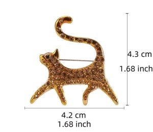Cat pin Brooch NEW Fashion Jewelry FAST Free Shipping rhinestone