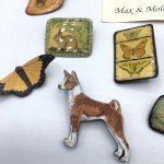 Lot of 14 Wood Resin Animal Pins Lion Fox Owl Rabbit Dog Cat Bird Butterfly