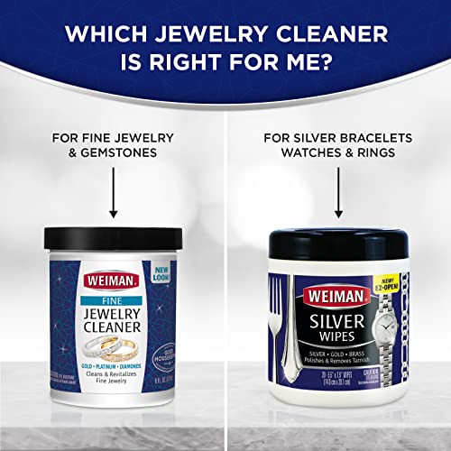 Weiman Jewelry Cleaner Liquid - Restores Shine & Brilliance