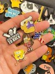 Lot of Cute Assorted Pins Free Lanyard Music Enamel Brooch Cat Dog Cartoon
