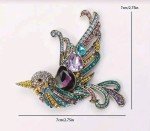Bird brooch Pin Fashion jewelry FAST Free Shipping 2.8 Inch