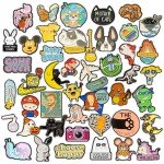 Lot of Cute Assorted Pins Free Lanyard Music Enamel Brooch Cat Dog Cartoon