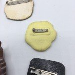 Lot of 14 Wood Resin Animal Pins Lion Fox Owl Rabbit Dog Cat Bird Butterfly