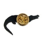 PinMart's Antique Gold Alligator Animal Lapel Pin