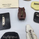 Lot of 14 Wood Resin Animal Pins Lion Fox Owl Rabbit Dog Cat Bird Butterfly