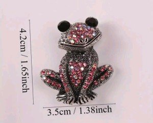 Frog Toad brooch pin Pink Fashion Jewelry FAST Free Shipping