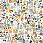 Lot of Cute Assorted Pins Free Lanyard Music Enamel Brooch Cat Dog Cartoon
