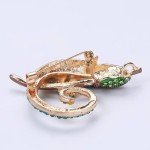 Colorful Chameleon Animal Brooch Lizard Collar Pin Women Accessories Jewelry New