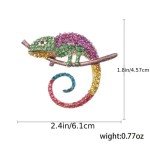 Colorful Chameleon Animal Brooch Lizard Collar Pin Women Accessories Jewelry New