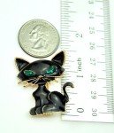 Small black Cat brooch pin Halloween brooches animal design brooch Jewelry gift