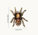 spider Brooch Pin brown halloween Fashion jewelry FAST Free Ship