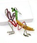 Big Multicolor rhinestone Praying mantis brooch insect brooches pin holiday gift