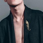 Fashion Rhinestone Leopard Brooch Pin Men Women Luxury Animal Jewelry Gift