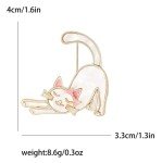Cat Brooch Pin Fashion Jewelry FAST Free Shipping 1.6 Inch
