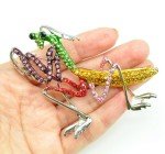 Big Multicolor rhinestone Praying mantis brooch insect brooches pin holiday gift