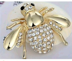 bee pin brooch Pink Fashion jewelry FAST Free Ship 1.8 Inch