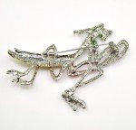 Big Multicolor rhinestone Praying mantis brooch insect brooches pin holiday gift