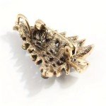 Vintage Luxury Shiny Rhinestone Vibrant Christmas Tree Brooch Badge Pin Gift