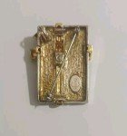 Vintage Premier Designs Christmas Package Pin/Pendent  