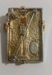 Vintage Premier Designs Christmas Package Pin/Pendent  