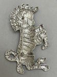 Zebra Horse Rhinestone Brooch Pin Enamel Crystal ALL Glass Clear Vintage Black