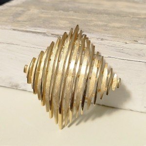 Vintage Style Brooch Rhombus / Pin Rhombus