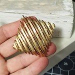 Vintage Style Brooch Rhombus / Pin Rhombus