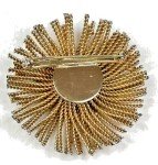Vtg Gold Tone MCM Starburst Pin Brooch Exploding Fireworks