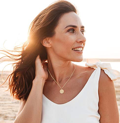 Honsny 20PCS 14K Gold Plated Choker Necklaces for Women, Dainty Gold Diamond Coin Pearl Pendant Simple Chain Necklace Set Cute Gold Layered Necklaces for Women Teen Jewelry Gifts