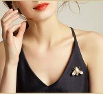 Women Brooch Set Crystal Pin Christmas Gifts Stocking Stuffers Vintage Animal Insect Elegant Flower Pins Brooches Bulk for Women Girls Set-A