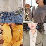 Hmjpng 5pcs 5 Styles Extra Large Safety Pins Vintage Alloy Brooches Safety Pins Heavy Duty Quality Lapel Pins for Scarf Blankets Skirts Kilts Knitted Fabric Crafts