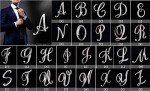 LiaSun 26 Letters Brooches Silver Plated Metal Broaches Pins-Clear Crystal Initial Breastpin (1pcs-H)