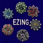 Ezing 12pcs Lot Antique Vintage Gold Plated Crystal Brooch for Wedding Bouquet (I)