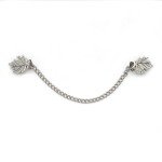 New Vintage Leaf Round Flower Chain Cardigan Clip Lady Retro Tassel Buckles Cloak Shirt Shirt Scarf Brooch Pin Jewelry