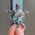Vintage Rhinestone Cute Cartoon Turtle Animal Brooches For Women Men Clothing Accessories Brooch Pins Charms Party Jewelry Gifts