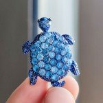 Vintage Rhinestone Cute Cartoon Turtle Animal Brooches For Women Men Clothing Accessories Brooch Pins Charms Party Jewelry Gifts