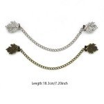 7 Styles Flower Leaf Round Shape Chain Cardigan Clip Vintage Unisex Tassel Cloak Shirt Suit Collar Buckles Jewelry Brooch Gift