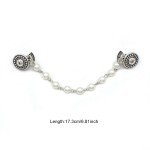 7 Styles Flower Leaf Round Shape Chain Cardigan Clip Vintage Unisex Tassel Cloak Shirt Suit Collar Buckles Jewelry Brooch Gift