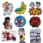 Vintage Cute Badges Lapel Pins for Backpacks Metal Enamel Pin Pines Brooches Anime Cartoon Fashion Jewelry Accessories Gifts