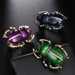 Vintage Jewelry Insect Beetle Brooches For Women Kids Enamel Green Purple Animal Insects Brooch Jewelry Christmas Gifts