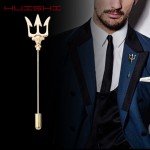 HUISHI Vintage Brooch Men Women Jewelry Accessories Gold Slivery Vintage Shape Suit Brooch Pin For Wedding Fashion Jewelry Retro