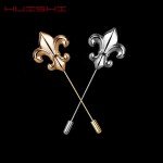 HUISHI Vintage Brooch Men Women Jewelry Accessories Gold Slivery Vintage Shape Suit Brooch Pin For Wedding Fashion Jewelry Retro