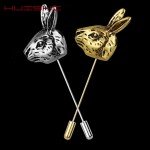 HUISHI Vintage Brooch Men Women Jewelry Accessories Gold Slivery Vintage Shape Suit Brooch Pin For Wedding Fashion Jewelry Retro