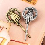 Vintage Hand Of The King Metal Brooch A Song of Ice and Fire Pin Badge Retro Punk Style Movie Jewelry And Clothing Accessories