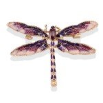 Fashion Crystal Vintage Dragonfly Brooch Large Insect Brooches For Women Pins Wedding Jewelry Accessories