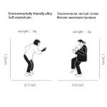 2pcs Famous Movie Enamel Pins Custom Black White Movie Role Brooches Bag Clothes Lapel Pin Badge Jewelry Gift For Fans Friends