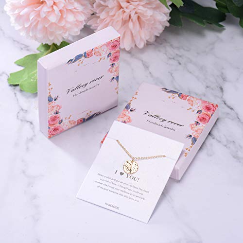 Valloey Rover Initial Necklaces for Women 14K Gold Plated Dainty Letter Necklce Round Coin Disc Pendant Double Side Engraved E Necklace Personalized Jewelry Gift for Women