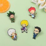 Hunters Enamel Pin Custom GON Killua Kurapika Leorio Hisoka Brooch Lapel Badge Anime Jewelry Gift for Fans