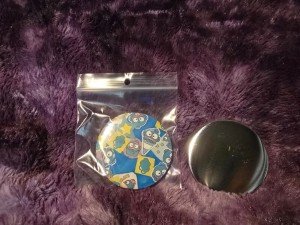 Custom Pin Button Plastic Back 3"